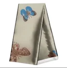 Silk Dress Premium 100% Mulberry Silk Print Satin Chiffon Design For Scarf Dress Garment Pillow Eye Mask Towel