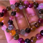 Gemstone Beads Black Tourmaline High Quality Natural Color Tourmaline Gemstone Beaded Bracelet For Gifts