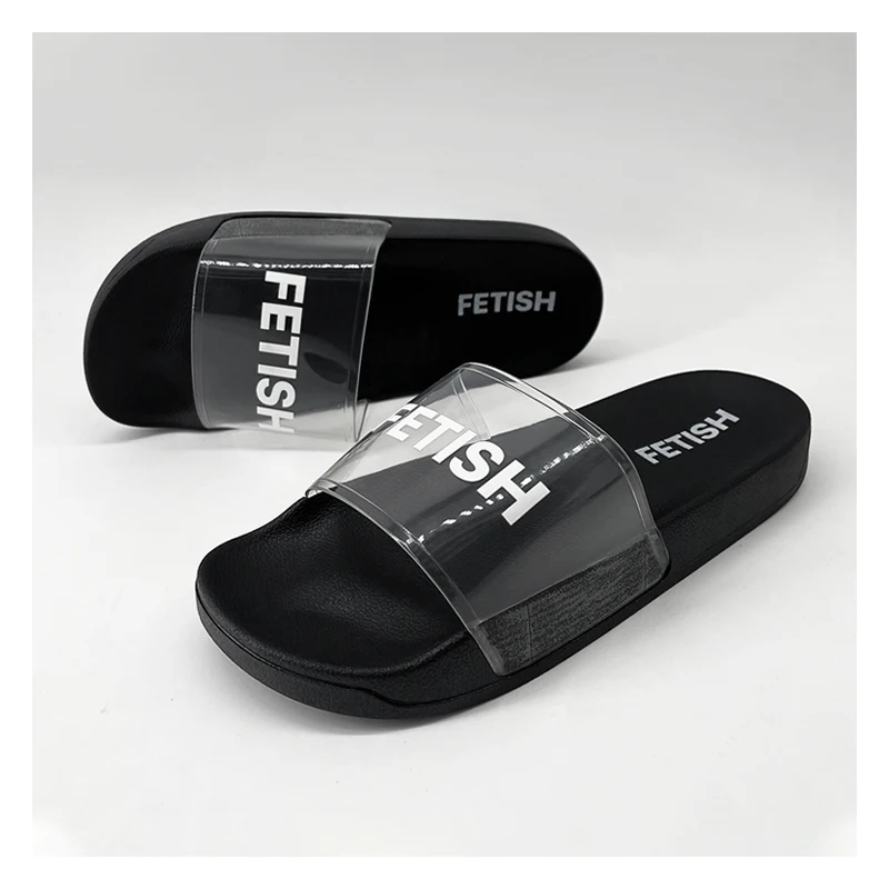 wide jelly sandals