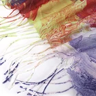 Scarf Square Scarfs Excellent Woven Tassel Hijab Scarf Ink Painting Shawl Scarves 90*90 Square Scarfs