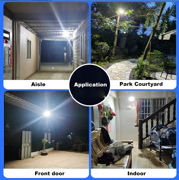 Outdoor Garden Light 100w 200w 300wLed lights decorate the waterproof reflective solar floodlight garden patio