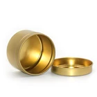 Tin Can Tin Box Price Wholesale Metal Tin Can 4oz Candle Gold Tin Can Metal Tin Box