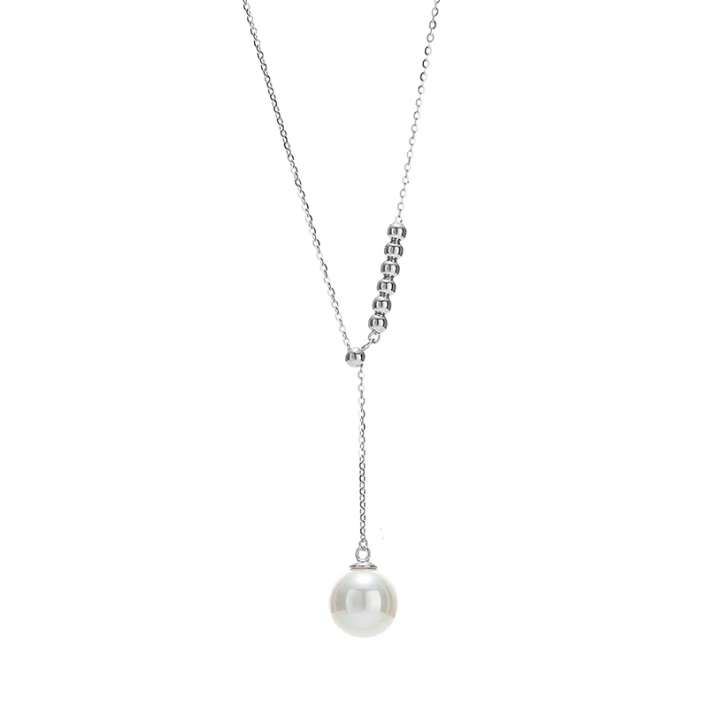 Thin Chain Necklace,Bead Shell Necklace 