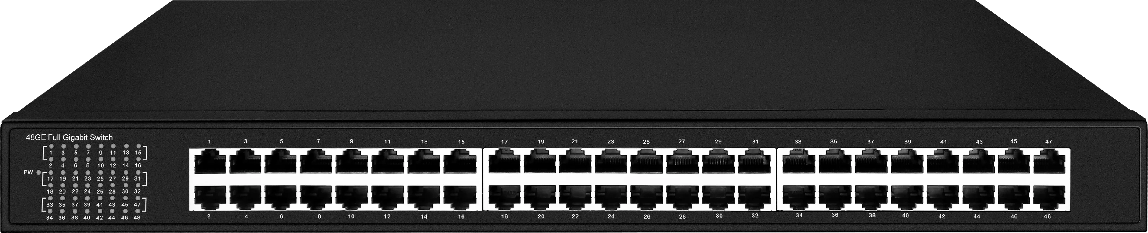 1000mbps ip30 poe ethernet switch 48 port gigabit unmanaged ethernet hub-2