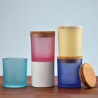 Candle Jars Jars For Candles Wholesale Customized Luxury Frosted Empty Glass Candle Jars For Candle Making