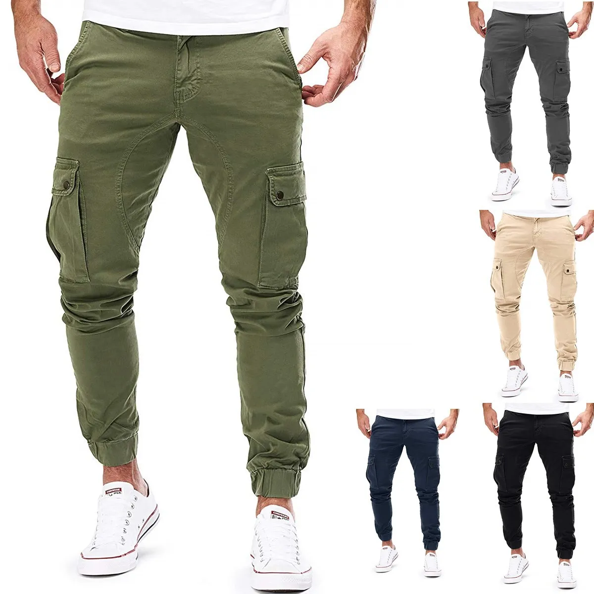 cargo jeans army colour