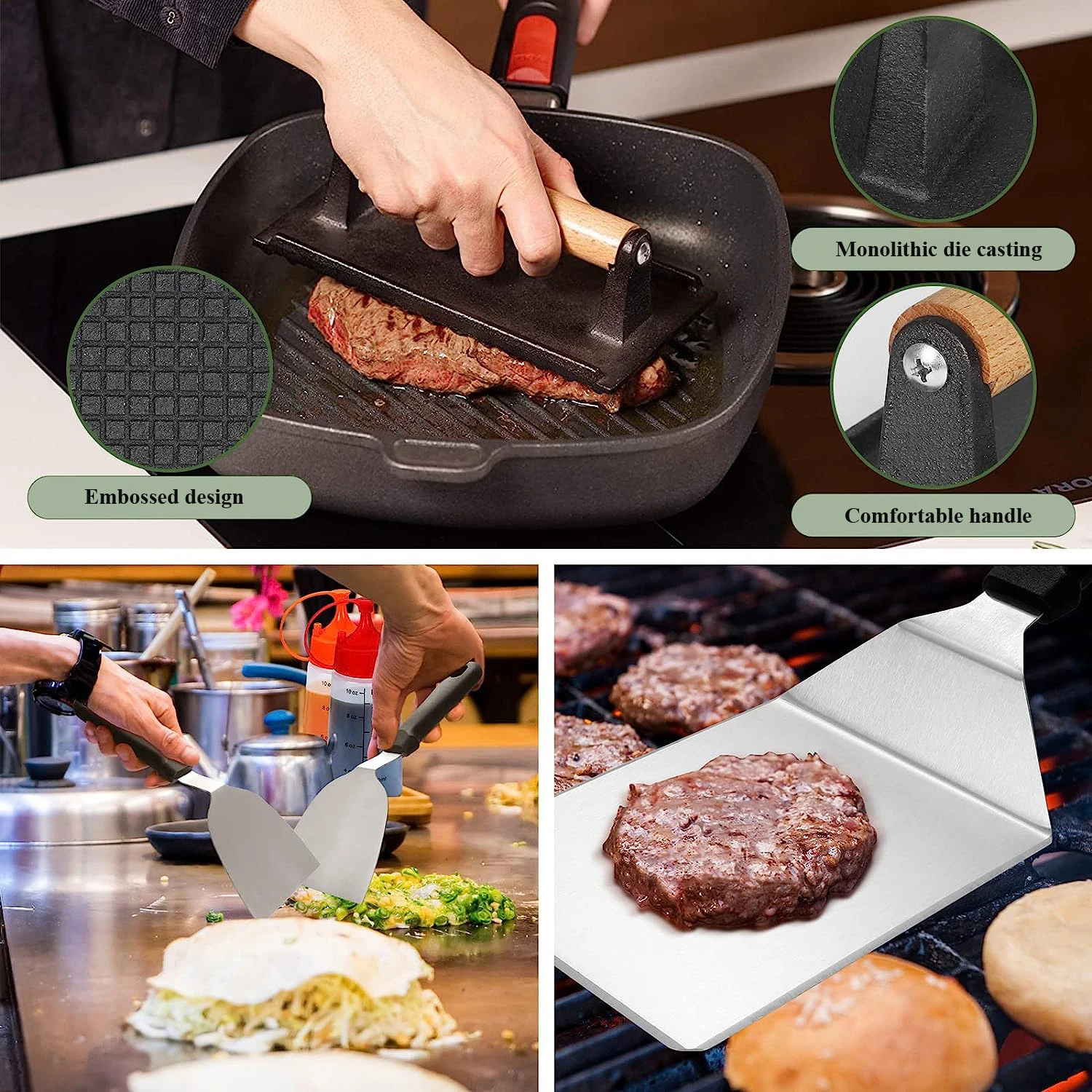 BBQ Flat Top Grill Accessories Set