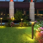 Garden Garden Garden Lawn Lamp Solar Power Bollard Post Lawn Decorative Outdoor Waterproof IP65 Led Garden Lamp