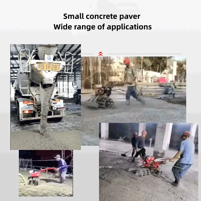 Hot Sale Hand Pushed Concrete Gear Paver Road Surface Quick Paving Dust