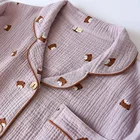 100%cotton 2 Piece Lounge Wear Women Wholesale Night Wears And Home Wear Women Pijama