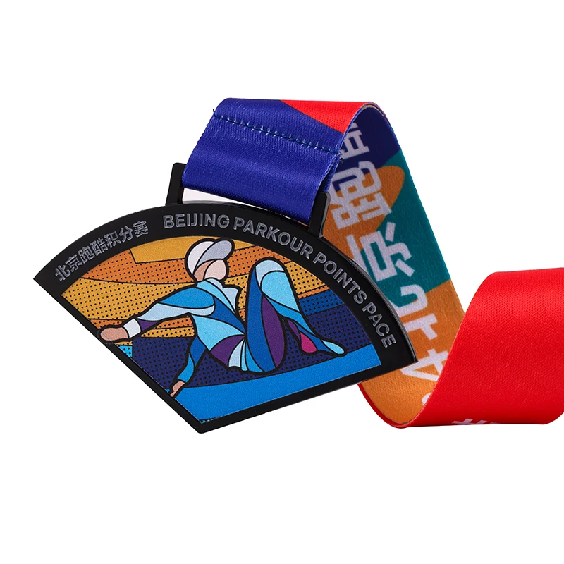 Manufacturer Custom Wholesale 3d Gold Award Soccer Football Marathon Running Metal Blank Puzzle Medal With Ribbon supplier