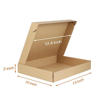 13x10x2 inch Shipping Boxes 100 Pack, Corrugated Mailer Boxes for Packaging Mailing Small Business