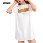 Girls DIDIBUBU Teen Girls Drop Shoulder Letter Graphic Long T-shirt Girls 12 Years T Shirt