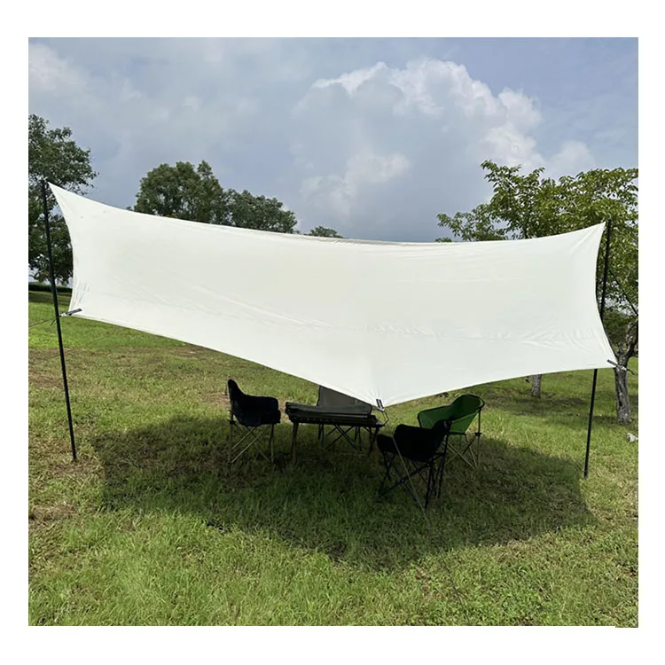 Camping Canopy Tarp Tent Sun Rain Protection Coating Oxford Fabric