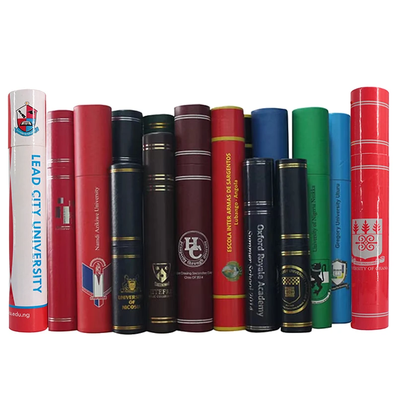 High Quality Matte Paper Graduation Certificate Tube Diploma Scroll Holder factory
