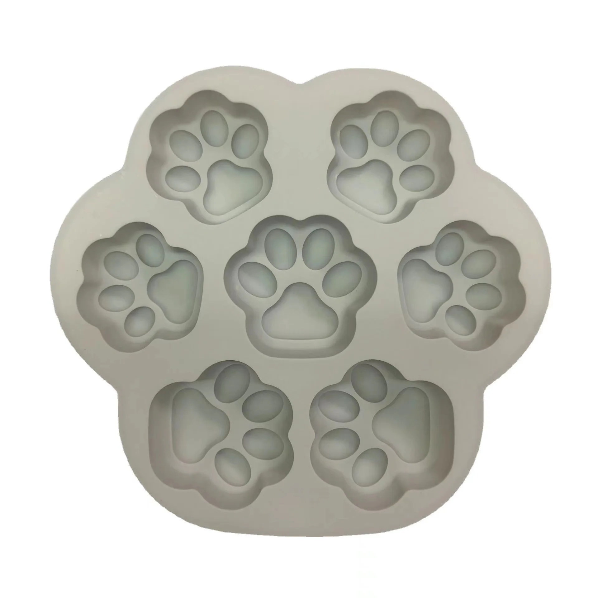 Customized cute design Cat Foot Stocked Wholesale muffin cup Cake Molds Silicone Sustainable Pet Cake Mold