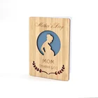 2021 Creative Mothers Day Gifts Thank You Cards For Mom Holiday Wishes Wooden Mothers Day Card