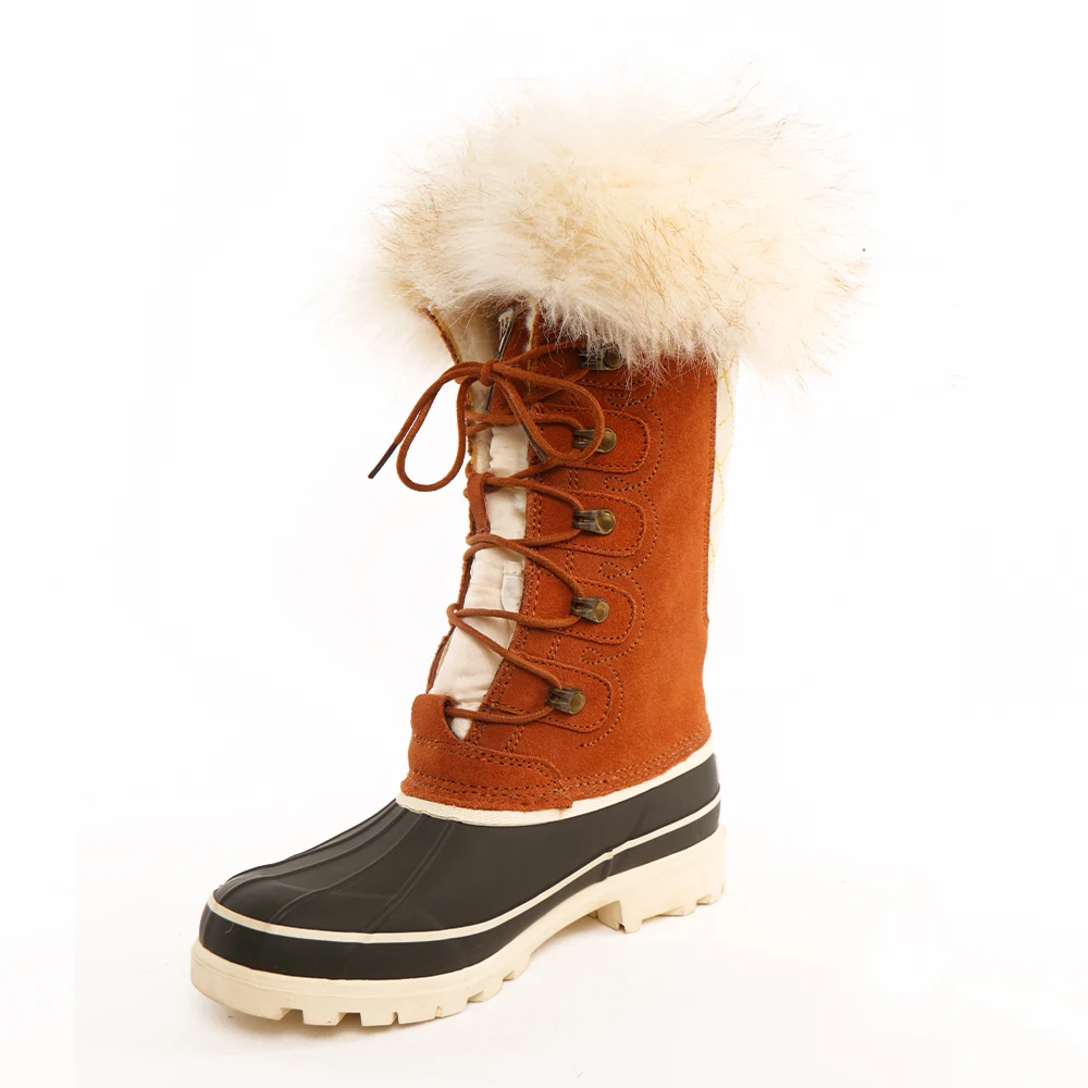 fur lined duck boots womens