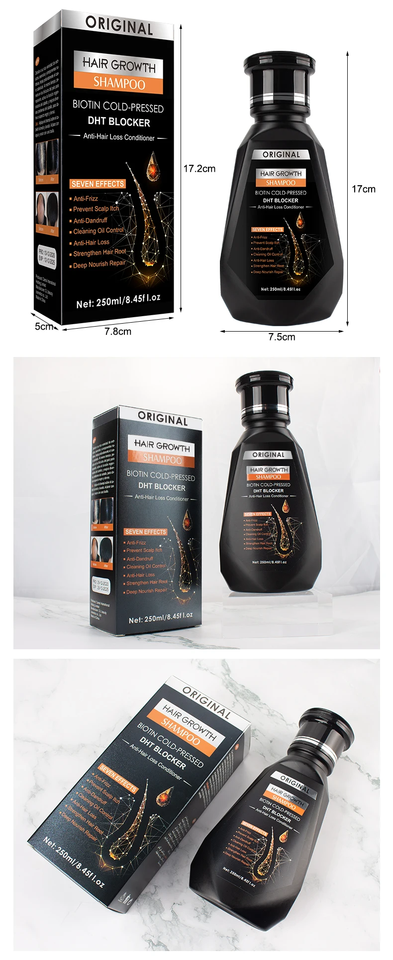 Natural Herbal Shampoo Deep Nourish Repair Hair Root Anti-hair Loss Hair Growth Shampoo