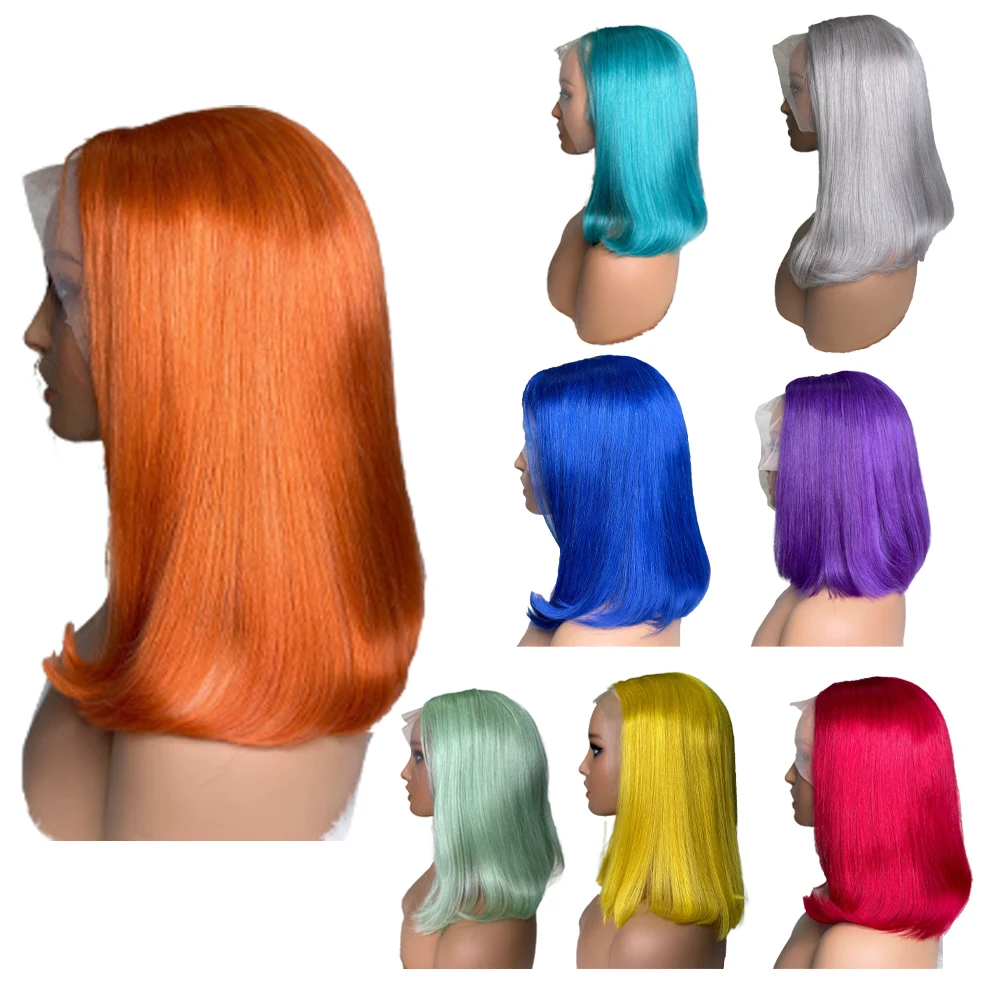 Wholesale Raw Peruvian Virgin Hair Short Bob Wigs Human Hair Lace Front Hd Lace Frontal Wig Vendors Short Bob Human Hair Wigs