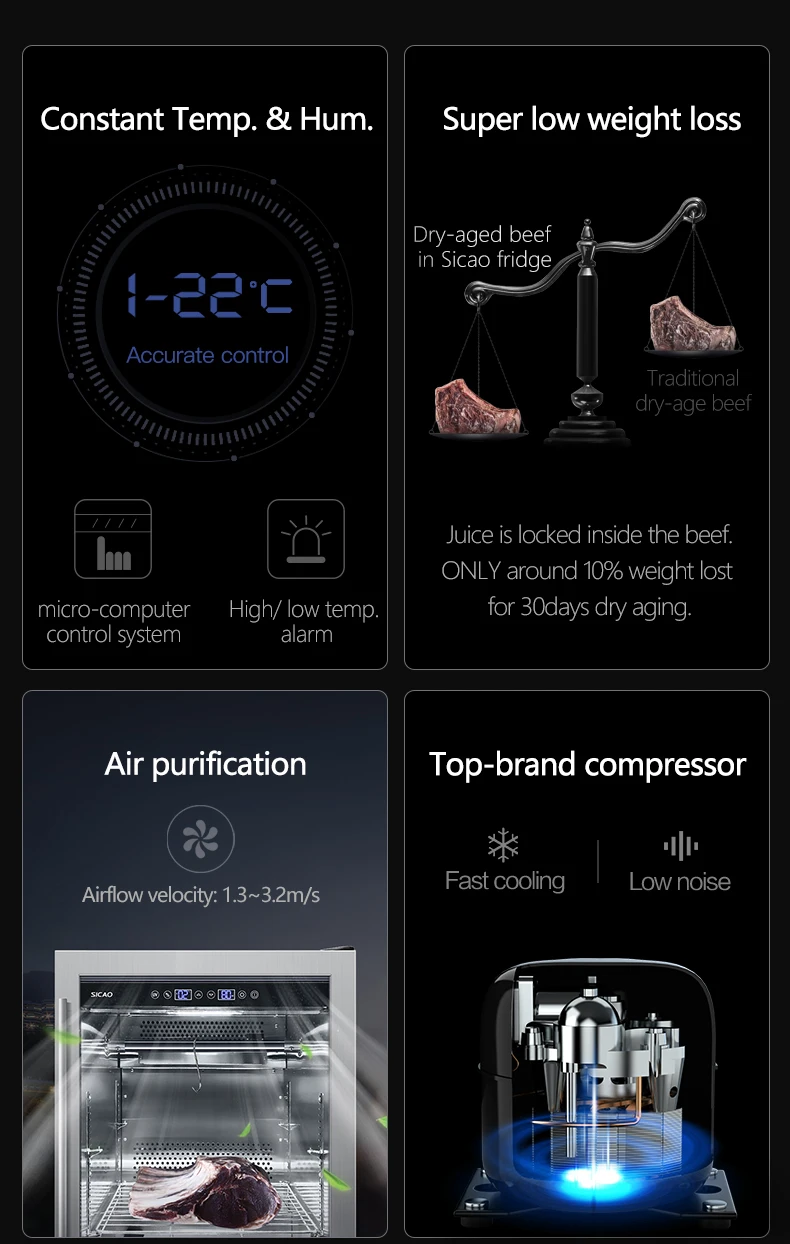Display Cooler, Stainless, Steel, 154L - detail 16