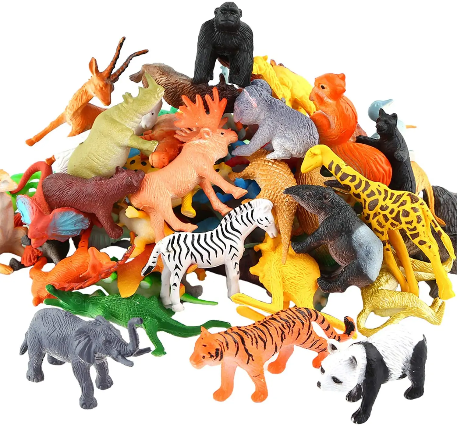 plastic animal playset