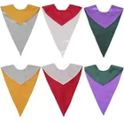 Wholesale Custom College Logo Graduation Stole Polyester Plain Graduation Stoles Purple Church Dress
