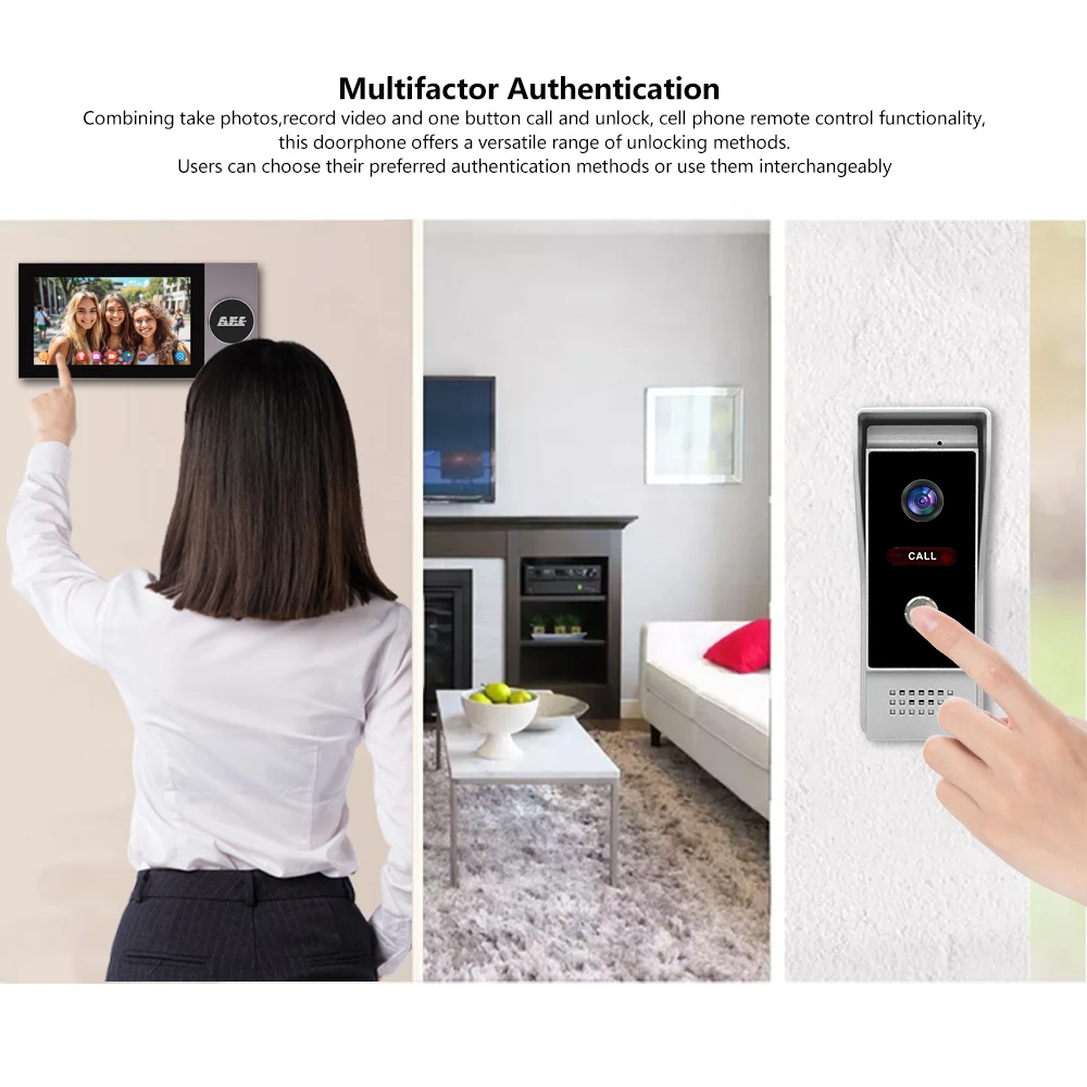 Supplier Outlets Door Password Intercom Video Door Phone Face Recognition Videophone Commercial Intercom System