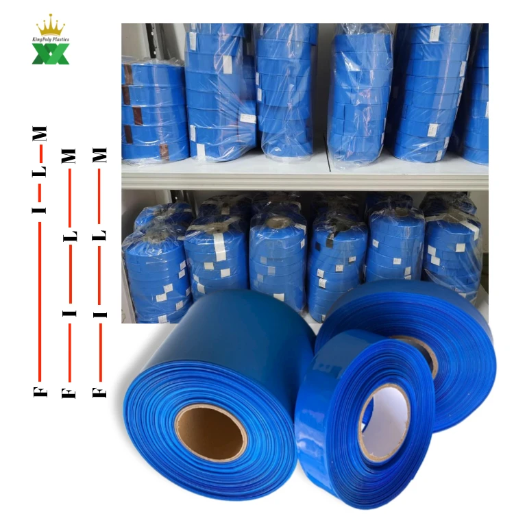 China Wholesale Insulation PVC heat shrink sleeve Lay-flat Width PVC Heat Shrink Wrap Tubing film 