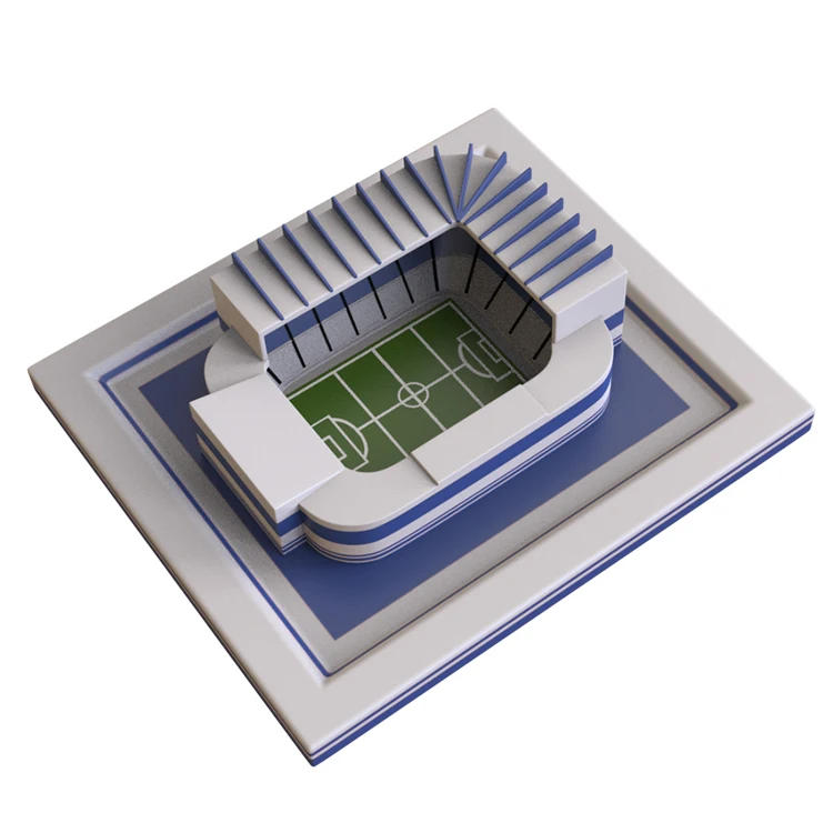 product custom football stadium miniature model souvenir decor miniature football stadium resin model figurine mini stadium model-4
