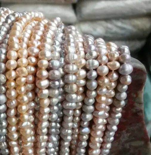 Zhuji Irregular Natural Freshwater Pearl Strand Mm Mm Dyed Black