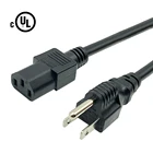Cord Factory Direct USA Cable UL Listed SVT Rubber 18/3 16/3 14/3 3 Pin Prong AC Universal Plug IEC C13 US Power Cord