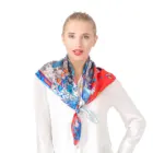 Silk Scarf OEM Fashion Shawl Screen Printed 100% Silk Scarf For Woman