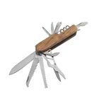 Knife Multi Tool Stocked Multifunctional Knife Folding Multi Tool Keychain Knife Pocket Knife With Wooden Handle