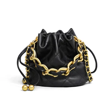 Best Selling Brand Wholesale New Drawstring ChainMini Bags Women Handbags Ladies Leather Crossbody Bags