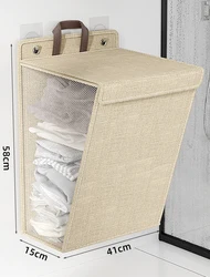 Multi-functional Clothes Storage Basket Storage Large Capacity Foldable Home Dormitory Arangement Wall Hanging Laundry Basket