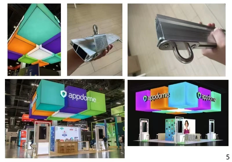 product custom printed portable backlit trade show booth display walls led light box backlit poster exhibition display-2