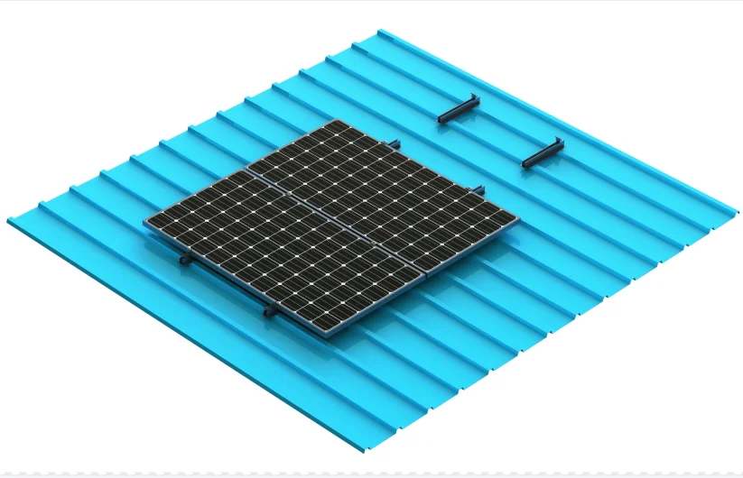 product mini rail solar mounting bracket fast installation for metal roof epdm rubber solar panel mounting-3