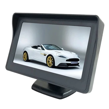 Car rear Monitor Parking Display 4.3inch tft lcd Car Rearview Camera Monitor System back up cctv reversing monitor