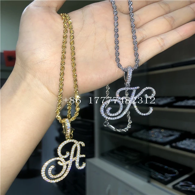 Buy Cursive Letter Necklace,Custom 