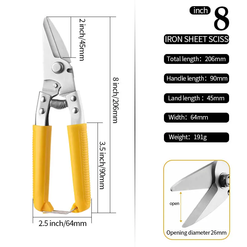 Wire cutting industrial scissors
