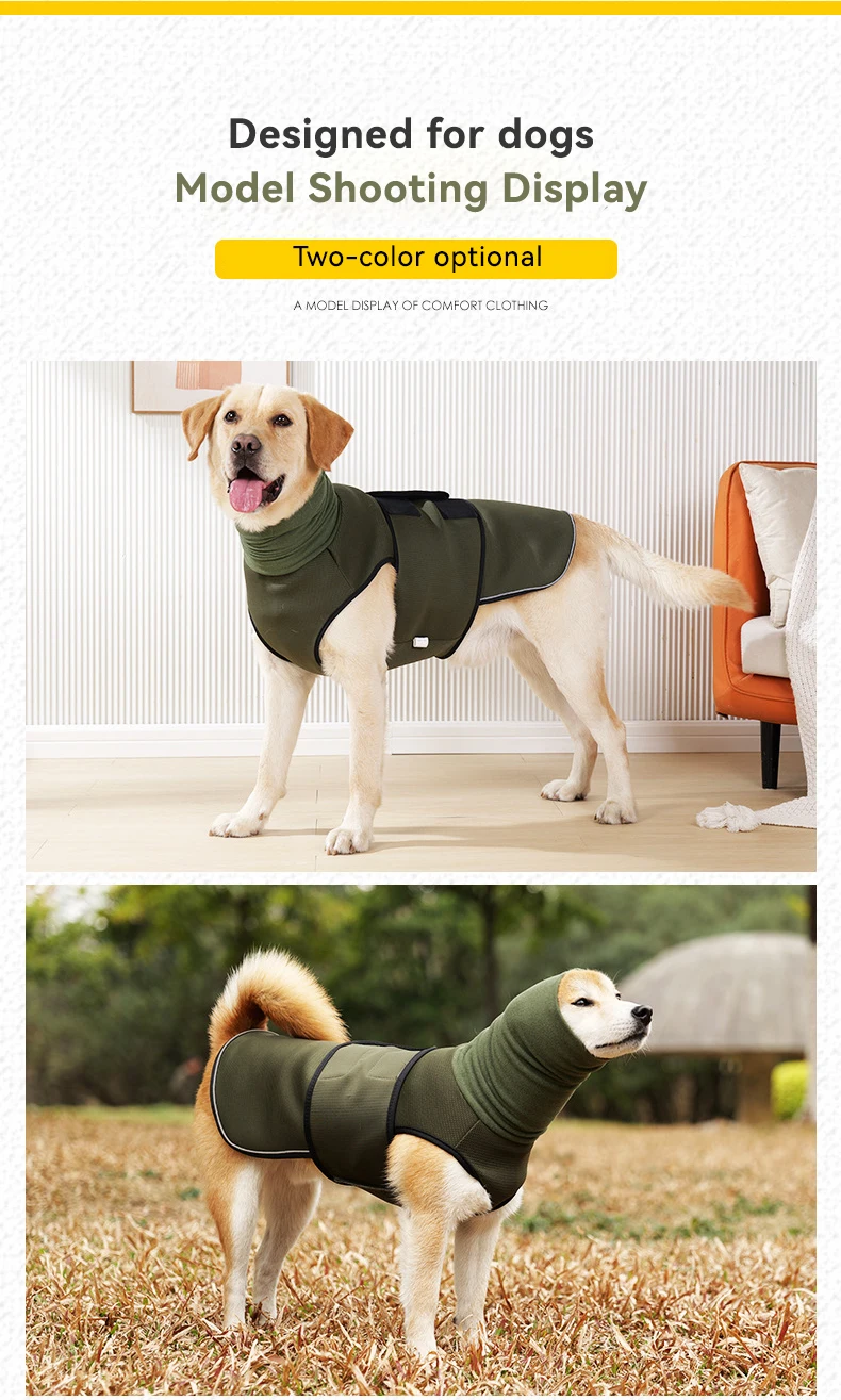 New Multi-functional Pet Emotional comfort Clothing to Prevent Dog Anxiety Thermal Jacket Back Reflective Strip to Prevent Stray manufacture