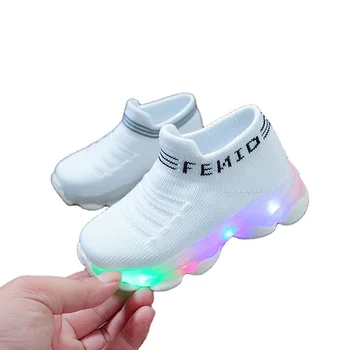 High Quality Factory Soft Running Safety Light up LED Casual Baby Kids Sport Shoes Children's Fashion Sneakers