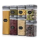 Plastic Plastic High Quality Kitchen Refrigerator Airtight 7 In 1 Plastic PS PP Food Keeper Grade Storage Fresh Box