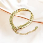 Bracelets IVIAPRO Jewelry New Arrival Stylish Stainless Steel 18K Gold Plated Snake Chain Bracelets