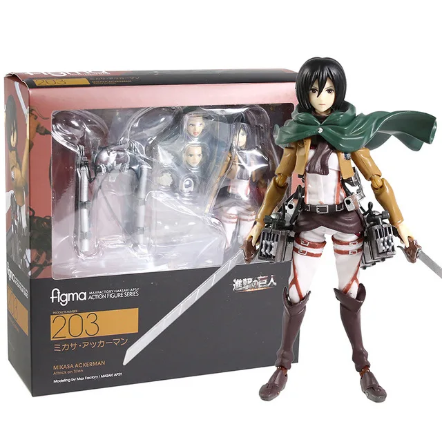 Figma Attack On Ti-tan Shingeki No Kyojin Mikasa Ackerman #203