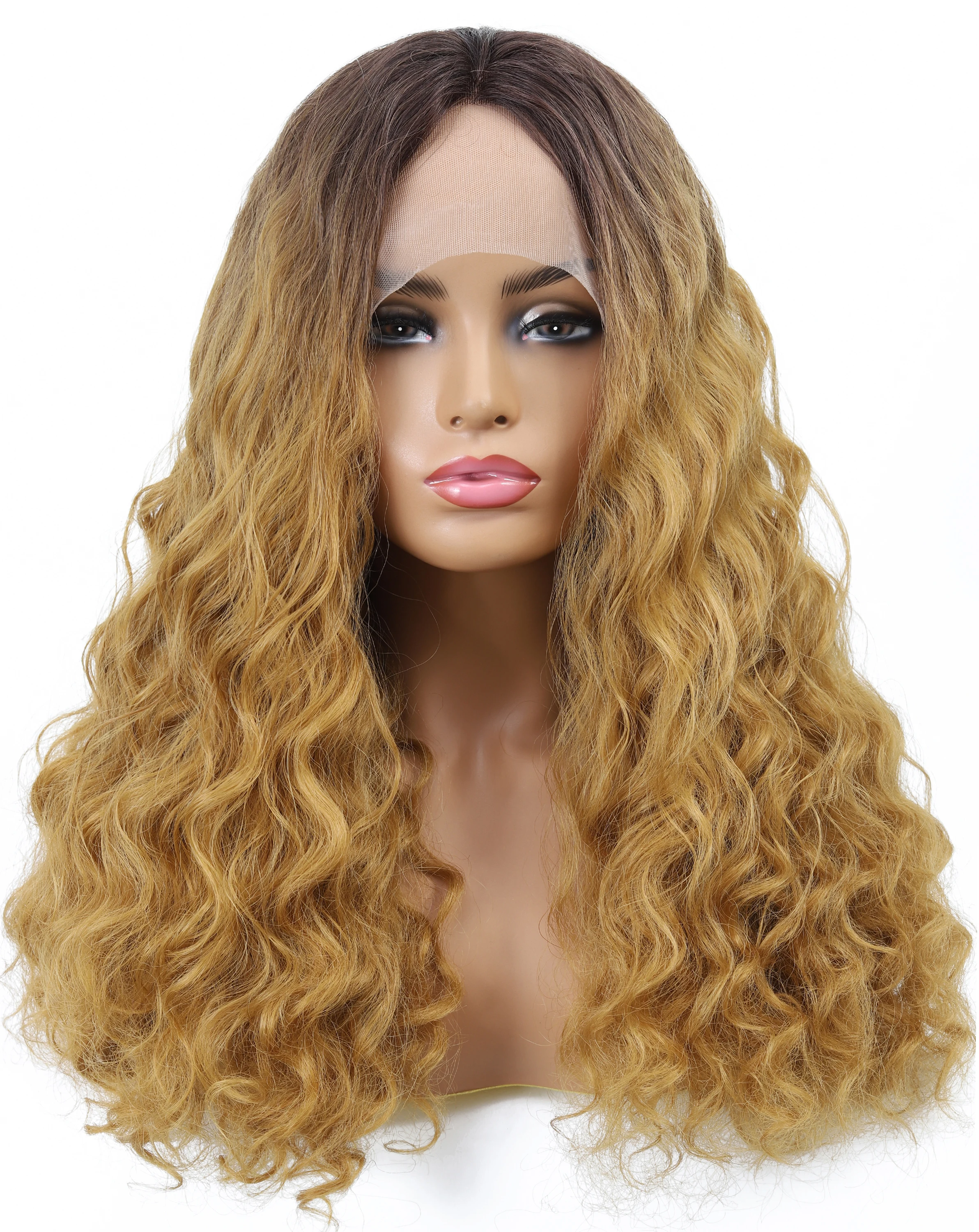 Wholesale Cheap Colored Smooth and Soft Synthetic Heat Resistant Fiber Short Bob Curly Wave Hd Lace Front Synthetic Hair Wigs