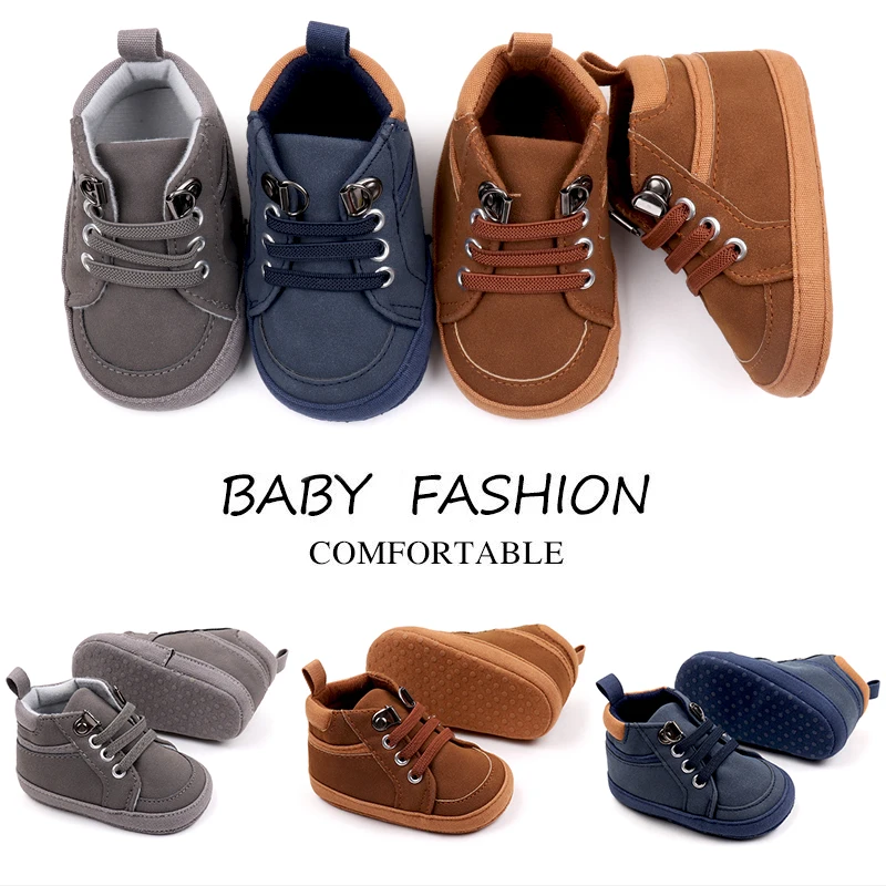 High Top Solid Color Imitation Musk Fur Baby Boys Fashion Casual Simple Toddler Boots supplier