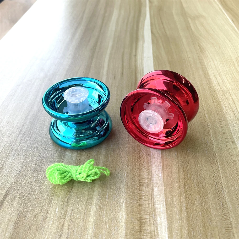 专业比赛高速成人合金魔术溜溜球响应红色金色金属溜溜球带轴承