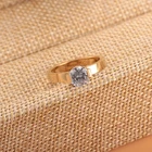 Engagement New Design Womens Stainless Steel Gold Zircon Jewelry Engagement Rings Diamond